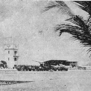 Aeropuerto de Soledad, cuya pista en la actualidad corresponde al trazado del Boulevard Simón Bolívar de Barranquilla.