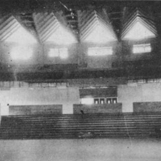 Parte interior del Teatro que permite apreciar la Platea, los palcos y el Balcon. Ya están instalados los ductos del Aire Acondicionado.